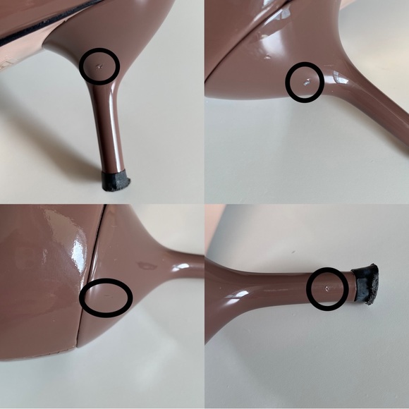 Gucci Brown Patent Leather Bow Heels - Picture 14 of 16